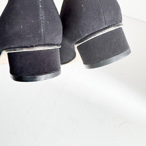 Vintage Ros Hommerson Bow Detail Fabric Upper Flats 8.5S - Picture 8 of 8